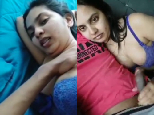 Tamil Hot Rich Wife Handjob to her Husband