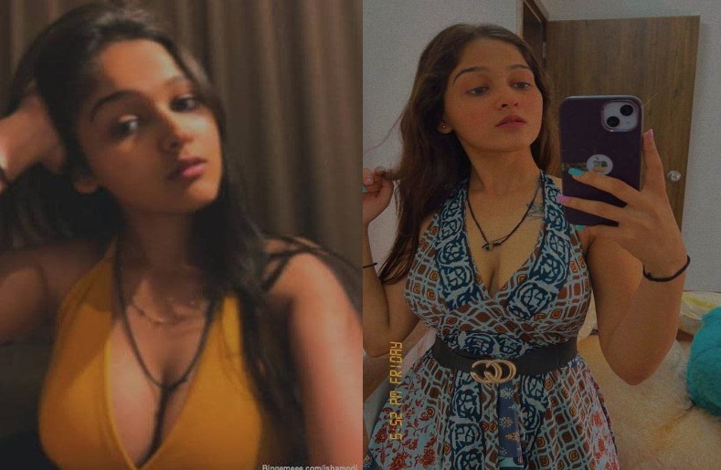 Cute Instagram Girl Isha Modi Playing with her Boobs New Video Dont Miss