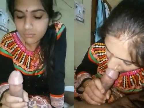 Indian Wife Sucking husband dick