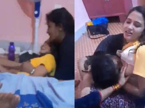 College Girl Having Full Fun Sex In Hostel