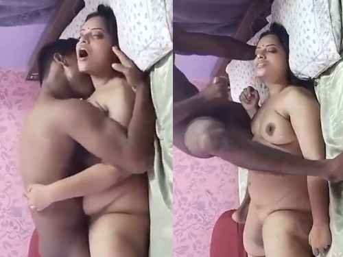 Hot Telugu bhabhi fucked by devar in pink room and cum on body