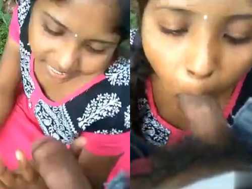 Telugu Young Girl Outdoor Dick Sucking Porn