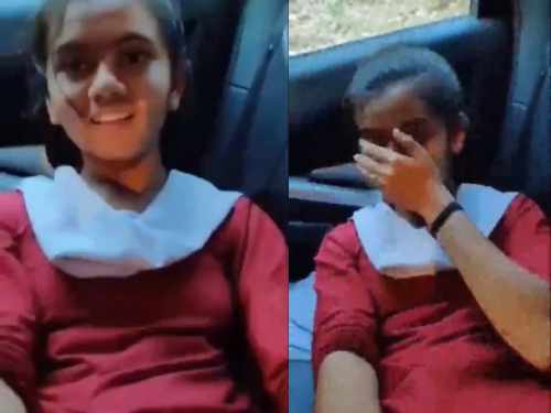 Desi Young School Girl Outdoor Sex in Car with Boyfriend