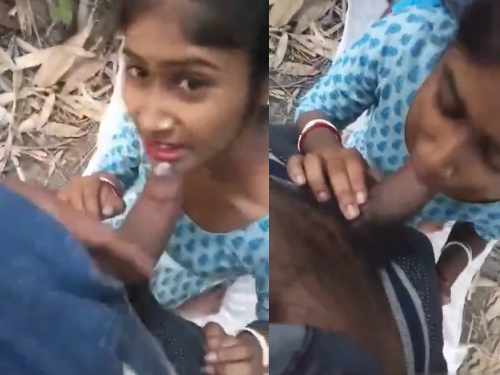 Desi woman affair outdoor Blowjob and Fucking