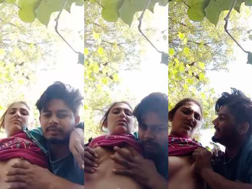 Sensual Village Sweethearts Passionately Making Out