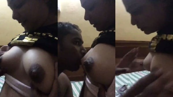 Girlfriend k boobs pe chaante maarte hue chusa boobs